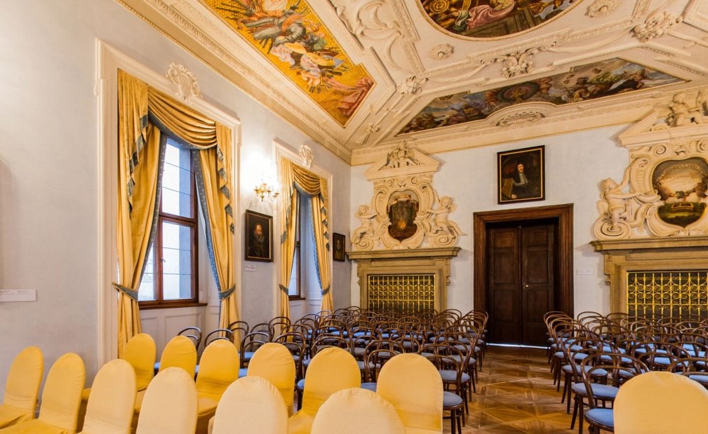 Baroque hall with painted ceiling in the Lobkowicz Palace