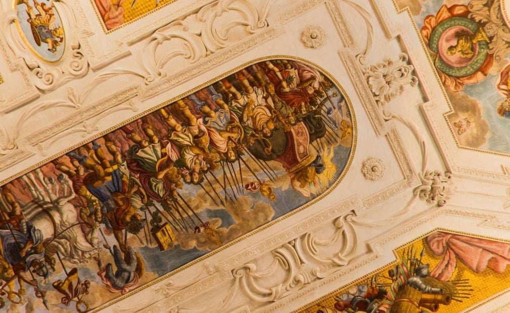 Painted ceiling in the Lobkowicz Palace