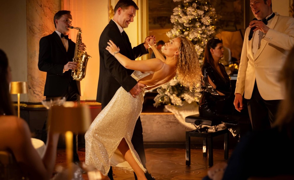 Dancing at the New Year's Eve Mozart Gala Dinner in Prague