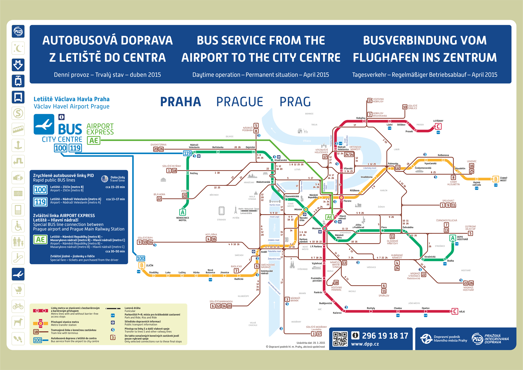 Metro map prague Prague public